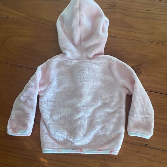 NWOT 0-3 mo C.J.P. pink SUPER SOFT fleece long sleeve button down jacket coat - Picture 8 of 14